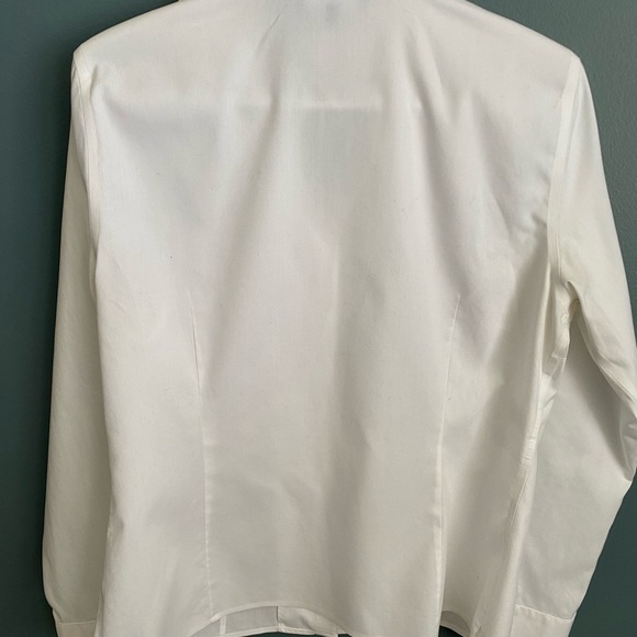 Jones New York COLLECTION Women's HIDDEN BUTTONS Tailored, No Iron Cotton Shirt - Picture 6 of 11